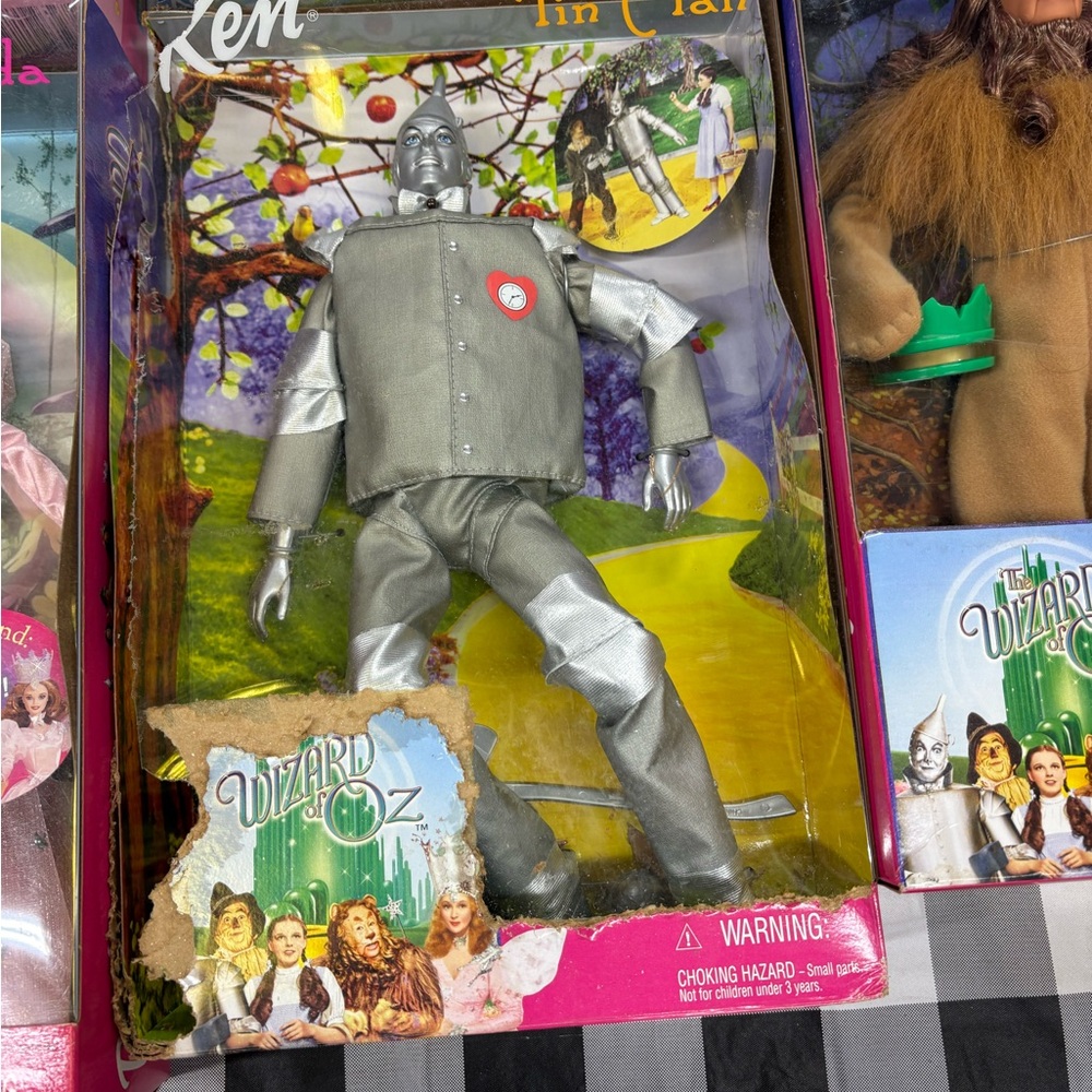Barbie Wizard of Oz Tin Man Doll - Silver